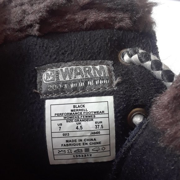 Merrell. Waterproof Leather Winter Boots. Decora Sonata. Size 7B (37.5) - Picture 15 of 16